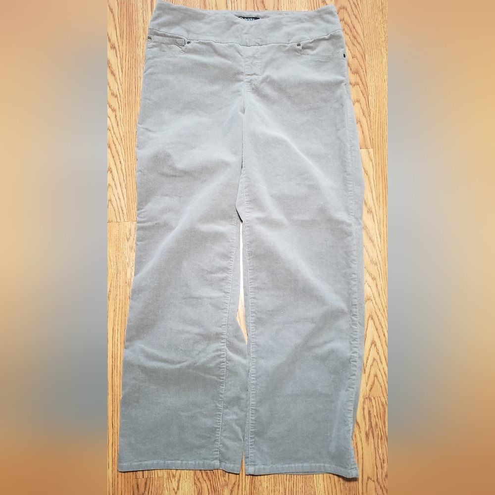Chadwicks of Boston | Womens wide leg pull on corduroy pants